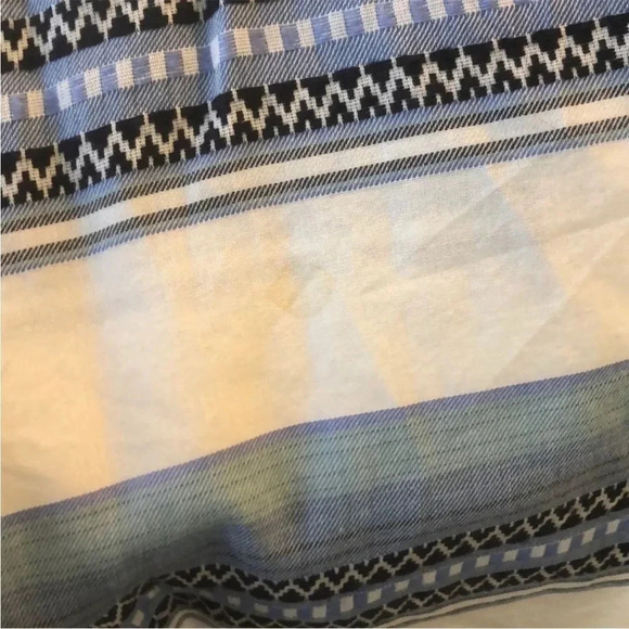 Bella Dahl Off the Shoulder Blue Striped Dress Anthropologie Sz Small - Picture 3 of 7